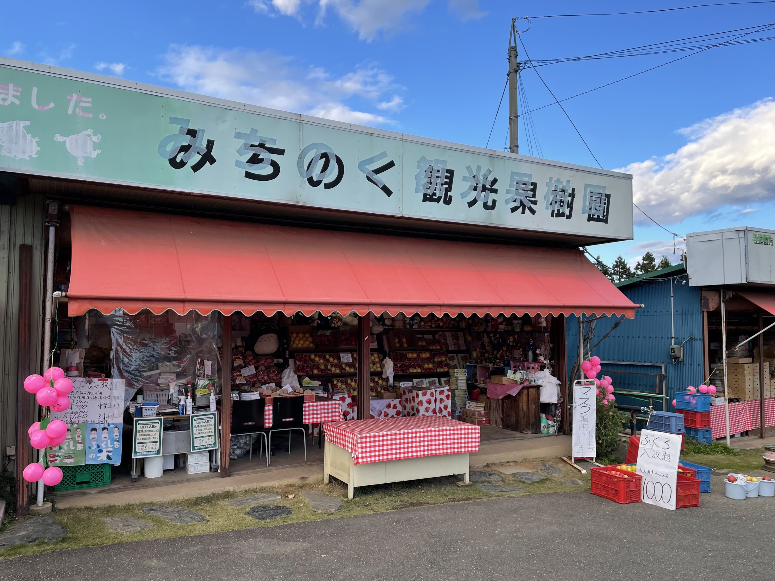 みちのく観光果樹園 もも食べ放題 体験 ツアー 福島市観光ノート